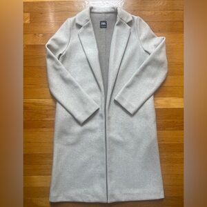 SOLD - Zara Soft Light Beige Overcoat